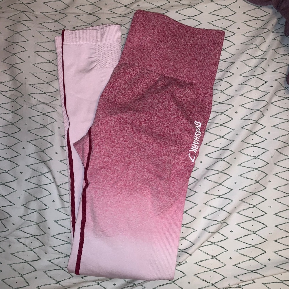 Gymshark Pink Ombré Seamless Leggings